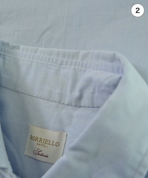 BORRIELLO（ボリエッロ）ドレスシャツ 青 サイズ:40(L位) メンズ/2200671397067