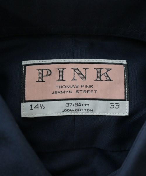 THOMAS PINK（トーマスピンク）カジュアルシャツ 紺 サイズ:14 1/2(XS位) メンズ/2200649868049