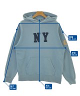 BARNS OUTFITTERS（バーンズアウトフィッターズ）パーカー 青 サイズ:L メンズ/2200691457086