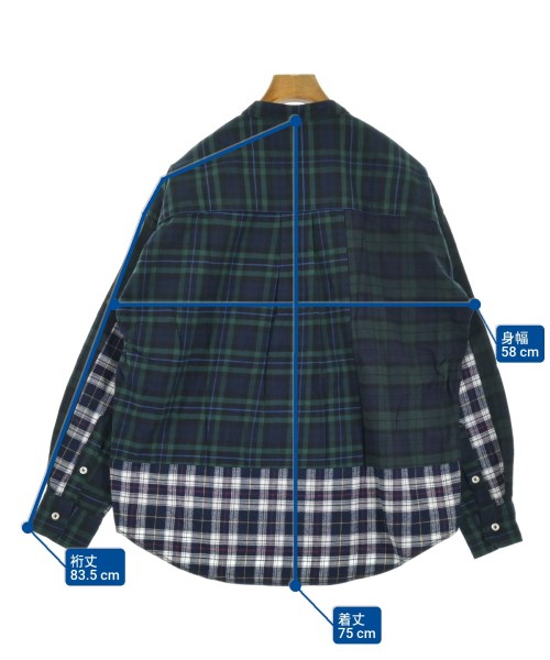 BARNS OUTFITTERS（バーンズアウトフィッターズ）カジュアルシャツ 緑 サイズ:M メンズ/2200650480360