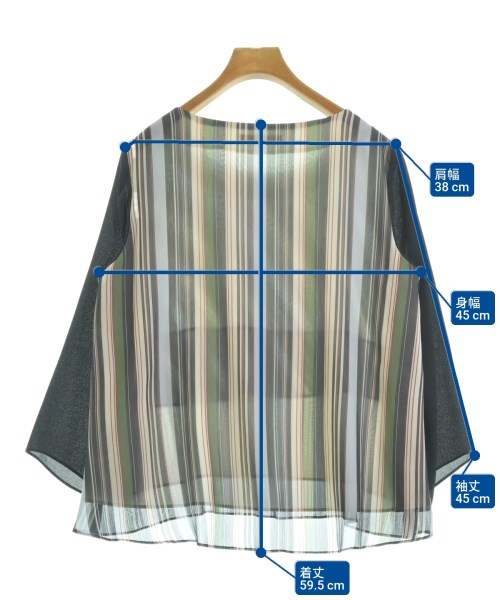 CORDIER（コルディア）ブラウス 紺 サイズ:40(M位) レディース/2200627104091