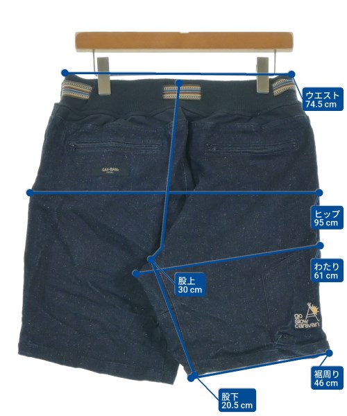 GO SLOW CARAVAN（ゴースローキャラバン）ショートパンツ 紺 サイズ:L メンズ/2200633916169