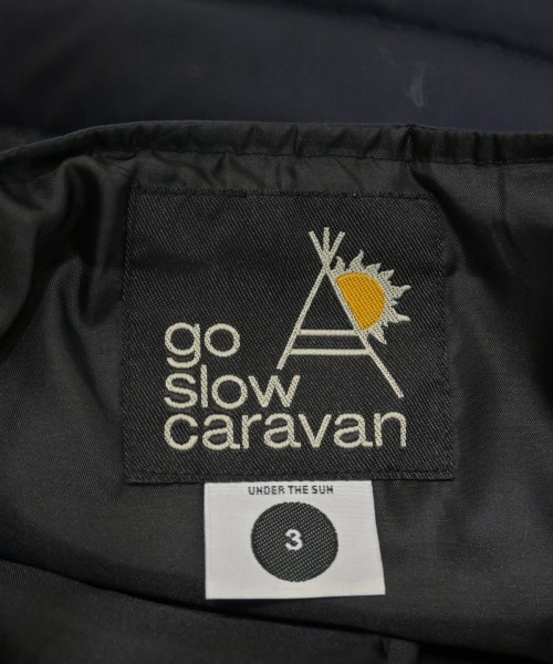 GO SLOW CARAVAN（ゴースローキャラバン）ダウンジャケット/ダウンベスト 紺 サイズ:3(L位) メンズ/2200626203016