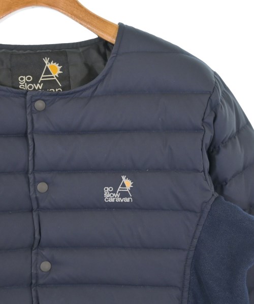 GO SLOW CARAVAN（ゴースローキャラバン）ダウンジャケット/ダウンベスト 紺 サイズ:3(L位) メンズ/2200626203016