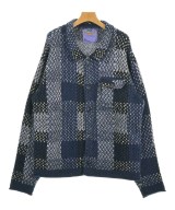 GO SLOW CARAVAN（ゴースローキャラバン）カーディガン 紺 サイズ:4(XXL位) メンズ/2200676521030