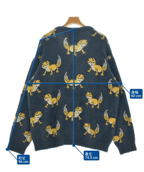 GO SLOW CARAVAN（ゴースローキャラバン）カーディガン 紺 サイズ:4(XL位) メンズ/2200679736028