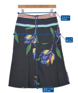 SUNO（スーノ）ひざ丈スカート 黒 サイズ:2(M位) レディース/2200704874237