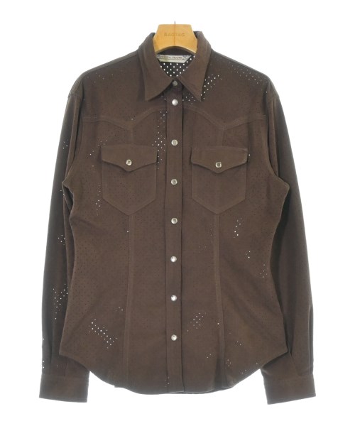 KRIZIA JEANS(クリッツィアジーンズ)カジュアルシャツ 茶 サイズ:42(M位)/2200678801031