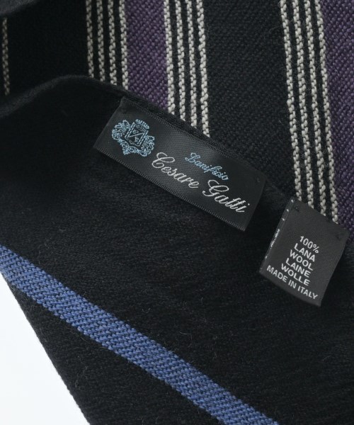 Cesare Gatti（チェザーレガッティ）マフラー 黒 サイズ:- メンズ/2200659806147