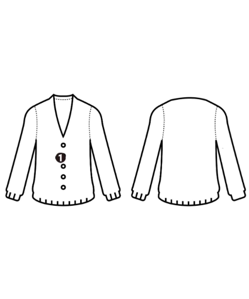 annemie verbeke（アネミベルベッカ）カーディガン グレー サイズ:1(S位) レディース/2200623829233