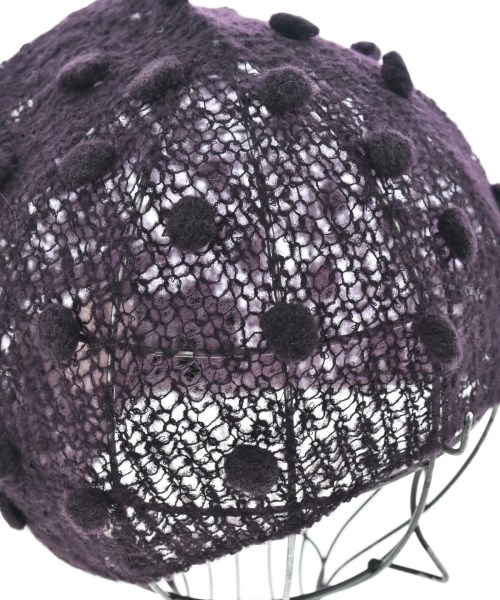 annemie verbeke（アネミベルベッカ）ニットキャップ・ビーニー 紫 サイズ:F レディース/2200620042147