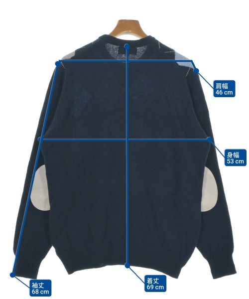 HAWICK（ホウウィック）ニット・セーター 紺 サイズ:L メンズ/2200627918445
