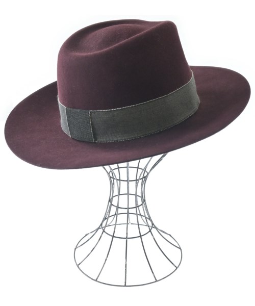 MAISON MICHEL（メゾンミッシェル）ハット 赤 サイズ:L レディース/2200634833199