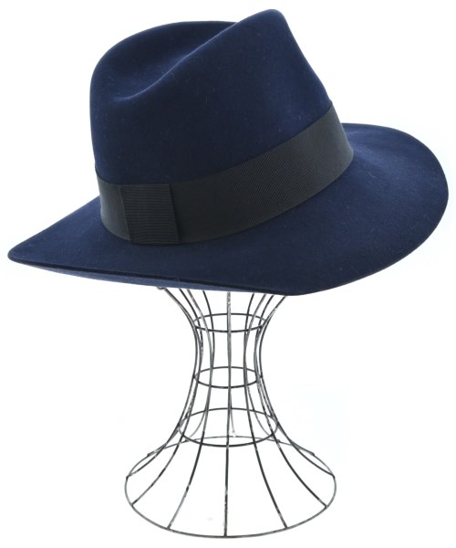 MAISON MICHEL（メゾンミッシェル）ハット 紺 サイズ:M レディース/2200637899789