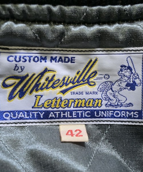 Whitesville（ホワイツビル）スタジャン 黒 サイズ:42(L位) メンズ/2200618205110