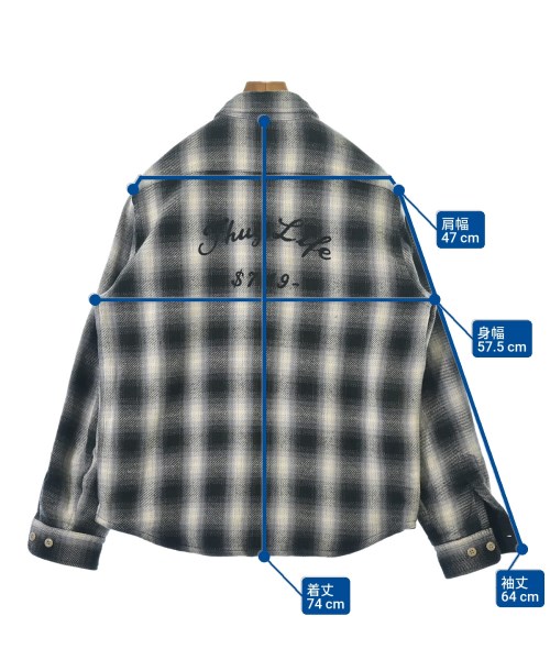 GANGSTERVILLE（ギャングスタービル）カジュアルシャツ 黒 サイズ:L メンズ/2200655767138