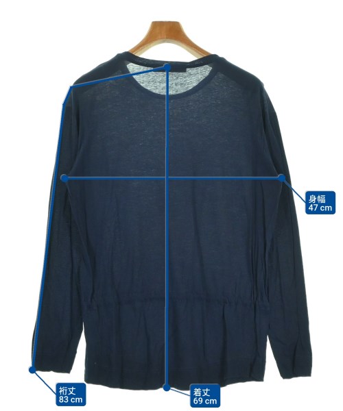 EMILIANO RINALDI（エミリアーノリナルディ）Tシャツ・カットソー 紺 サイズ:46(XL位) レディース/2200695937683