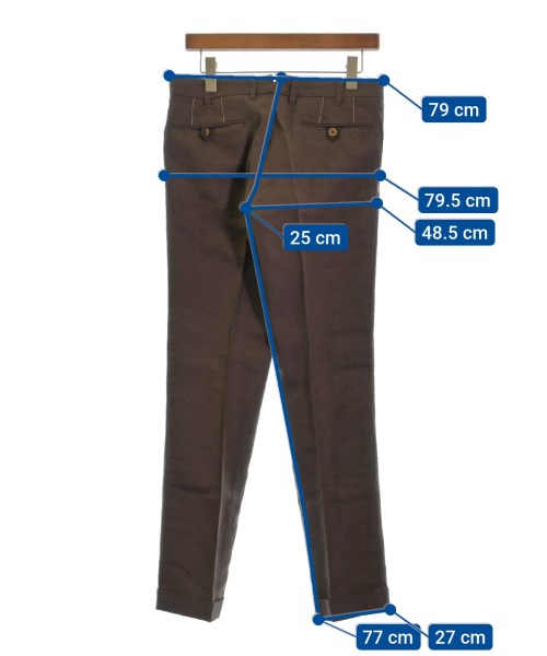 D/him（ダブルスタンダードクロージングヒム）スラックス 茶 サイズ:46(M位) メンズ/2200527814038