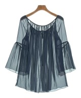 mocassin junko shimada（モカシンジュンコシマダ）ブラウス 紺 サイズ:1(S位) レディース/2200636130043