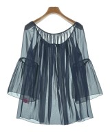 mocassin junko shimada（モカシンジュンコシマダ）ブラウス 紺 サイズ:1(S位) レディース/2200636130043