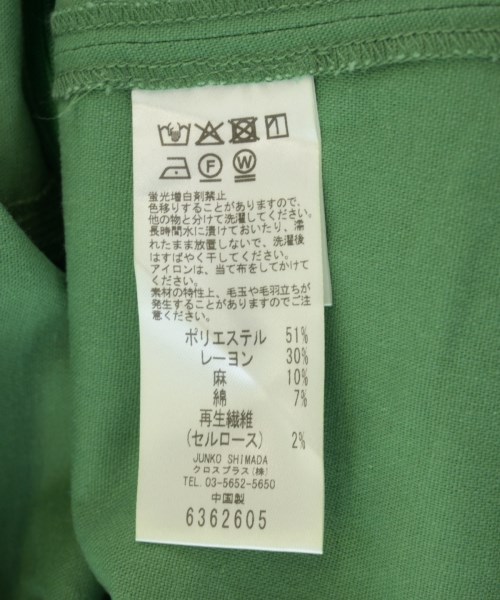 mocassin junko shimada（モカシンジュンコシマダ）ワンピース 緑 サイズ:3(L位) レディース/2200716731092