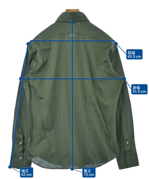 ALESSANDRO GHERARDI（アレッサンドロゲラルディ）カジュアルシャツ 緑 サイズ:16(L位) メンズ/2200644845038