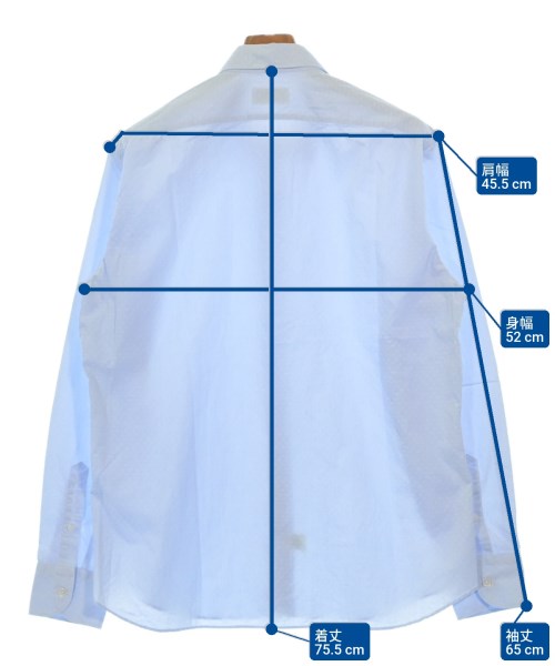 ALESSANDRO GHERARDI（アレッサンドロゲラルディ）カジュアルシャツ 青 サイズ:42(XXL位) メンズ/2200619682033