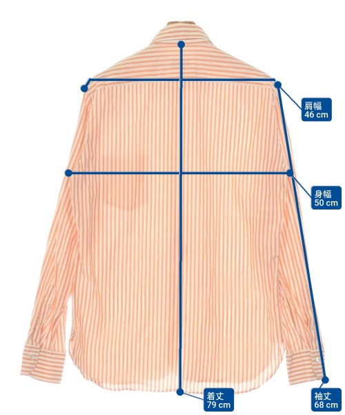 ALESSANDRO GHERARDI（アレッサンドロゲラルディ）カジュアルシャツ オレンジ サイズ:40(L位) メンズ/2200673540058