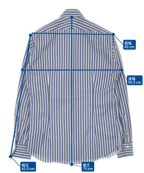 ALESSANDRO GHERARDI（アレッサンドロゲラルディ）カジュアルシャツ 紺 サイズ:39(M位) メンズ/2200636306110