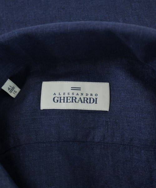 ALESSANDRO GHERARDI（アレッサンドロゲラルディ）ドレスシャツ 紺 サイズ:41(XL位) メンズ/2200707612010