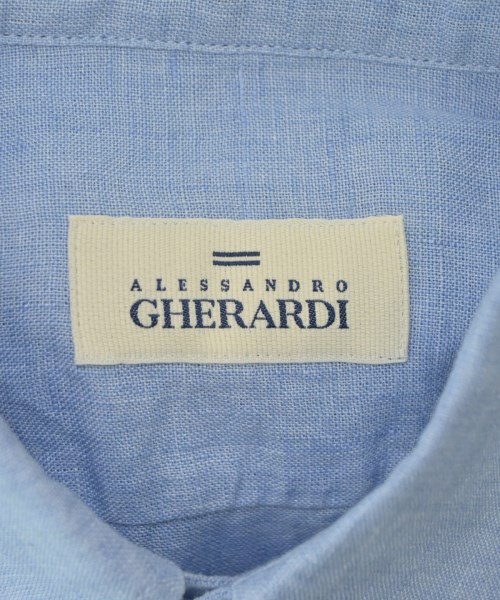 ALESSANDRO GHERARDI（アレッサンドロゲラルディ）カジュアルシャツ 青 サイズ:39(M位) メンズ/2200684377049