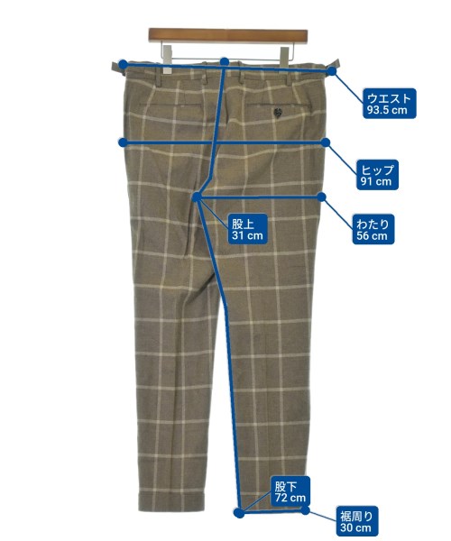 BERWICH（ベルウィッチ）スラックス 茶 サイズ:50(XL位) メンズ/2200649845026