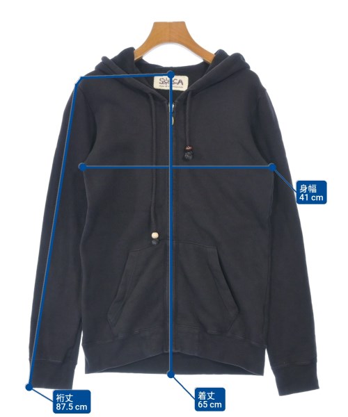 SOLCA（ソルカ）パーカー 黒 サイズ:XS レディース/2200642489135