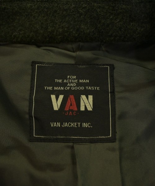 VAN（ヴァン）ステンカラーコート 緑 サイズ:M メンズ/2200722174029