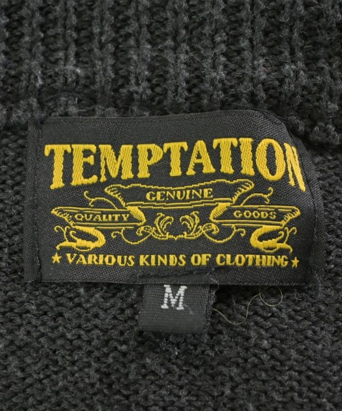 TEMPTATION（テンプテーション）ニット・セーター 黒 サイズ:M メンズ/2200649681136