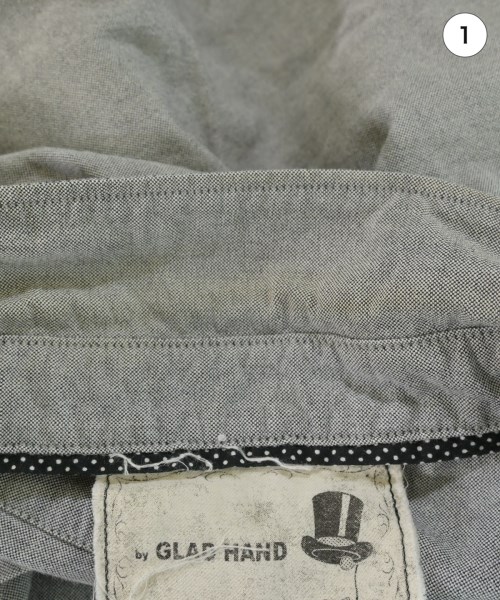 GLAD HAND（グラッドハンド）カジュアルシャツ グレー サイズ:S メンズ/2200661351024