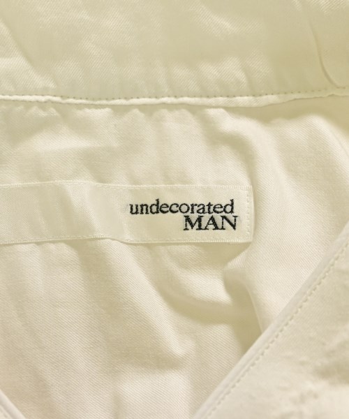undecorated MAN（アンデコレイテッドマン）カジュアルシャツ 白 サイズ:2(M位) メンズ/2200719497100