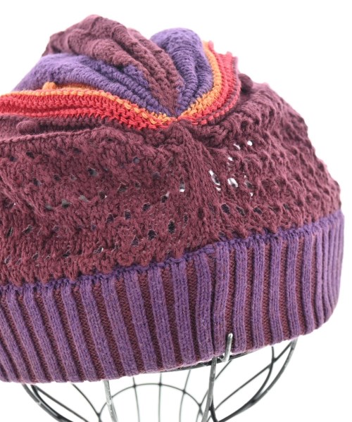 HIROKO KOSHINO TRUNK（ヒロココシノトランク）ニットキャップ・ビーニー 紫 サイズ:38 レディース/2200631801108