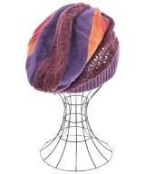 HIROKO KOSHINO TRUNK（ヒロココシノトランク）ニットキャップ・ビーニー 紫 サイズ:38 レディース/2200631801108