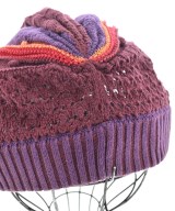 HIROKO KOSHINO TRUNK（ヒロココシノトランク）ニットキャップ・ビーニー 紫 サイズ:38 レディース/2200631801108