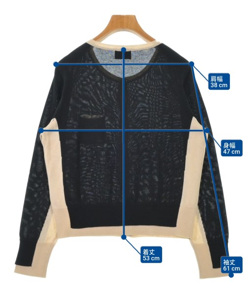 HIROKO KOSHINO TRUNK（ヒロココシノトランク）カーディガン 黒 サイズ:40(M位) レディース/2200623137079