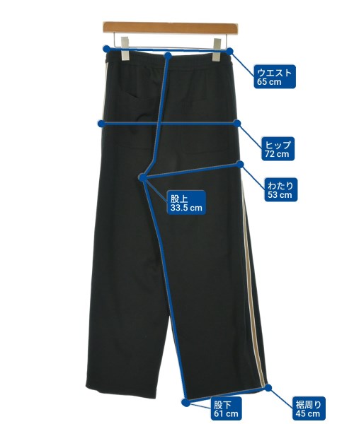 HIROKO KOSHINO TRUNK（ヒロココシノトランク）スウェットパンツ 黒 サイズ:38(S位) レディース/2200625671038