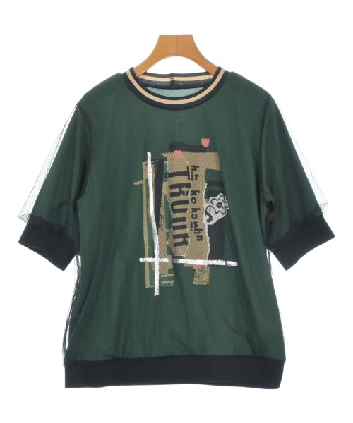 HIROKO KOSHINO TRUNK(ヒロココシノトランク)Tシャツ・カットソー 緑 サイズ:38(S位)/2200678015131