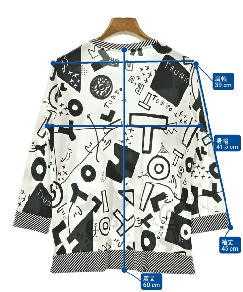 HIROKO KOSHINO TRUNK（ヒロココシノトランク）Tシャツ・カットソー 白 サイズ:38(S位) レディース/2200649503537