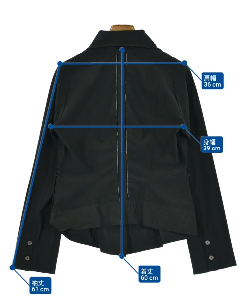 HIROKO KOSHINO TRUNK（ヒロココシノトランク）テーラードジャケット 黒 サイズ:38(S位) レディース/2200649503599