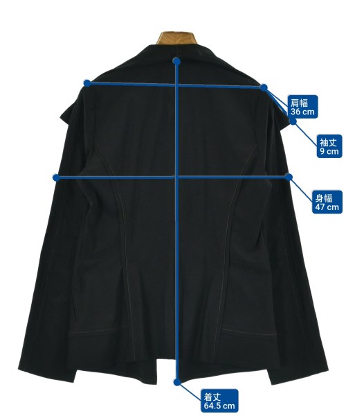 HIROKO KOSHINO TRUNK（ヒロココシノトランク）テーラードジャケット 黒 サイズ:38(S位) レディース/2200649503605