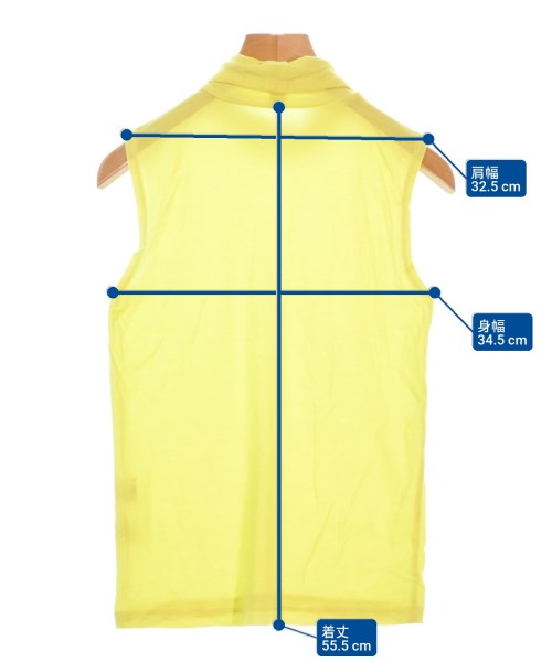 HIROKO KOSHINO TRUNK（ヒロココシノトランク）ノースリーブ 黄 サイズ:38(S位) レディース/2200666505040