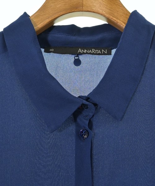 ANNARITA N（アンナリタエンネ）カジュアルシャツ 紺 サイズ:7(S位) レディース/2200676776171