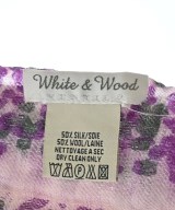 WHITE & WOOD（ホワイトアンドウッド）ストール 紫 サイズ:- レディース/2200701799342