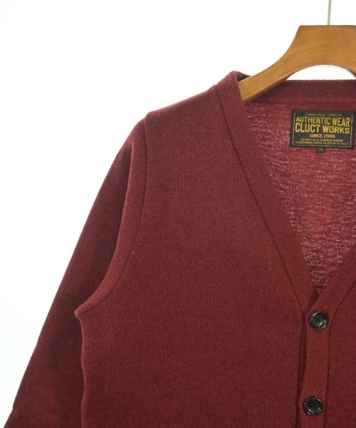 CLUCT（クラクト）カーディガン 赤 サイズ:M メンズ/2200617488316